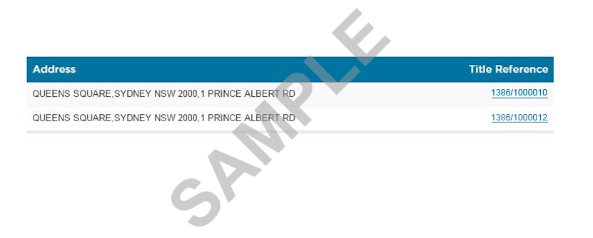 street address inquiry