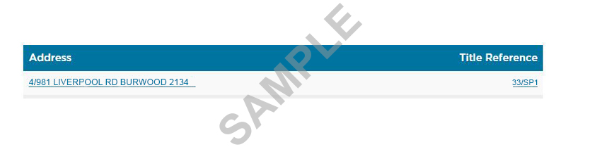 close reverse street address inquiry use this search if you have a title reference but do not know the street address for a property view about this report sample report search tips this search will return a list of closest matched street address for a folio